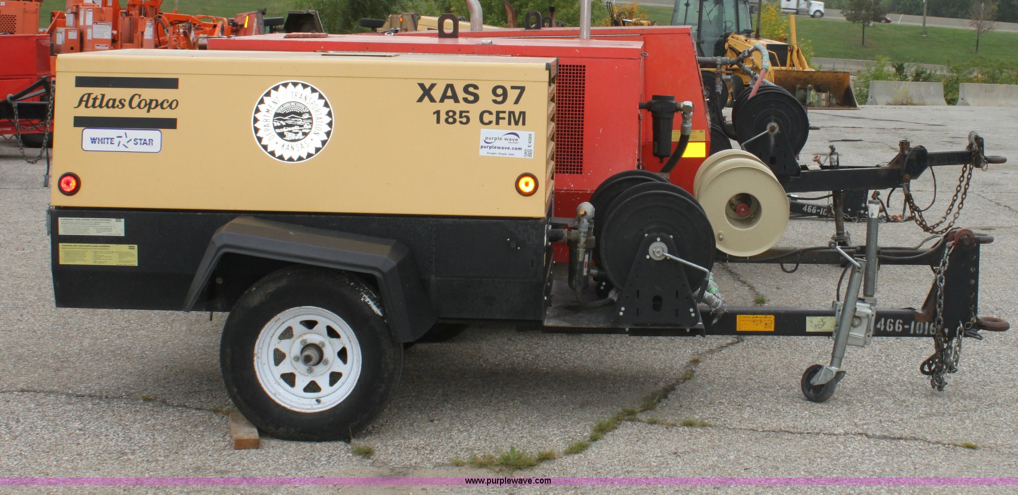 2006 Atlas Copco XAS 97 JD air compressor in Topeka, KS Item E4089