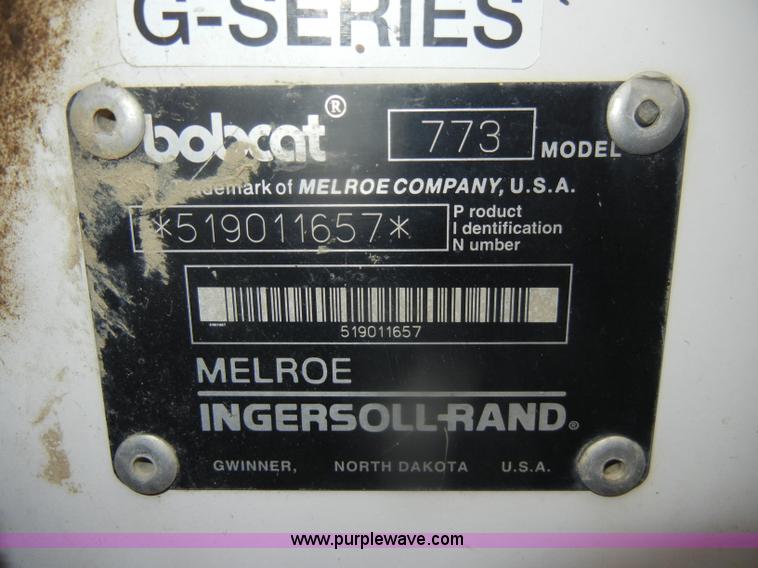 image for item D4798 1999 Bobcat 773 skid steer