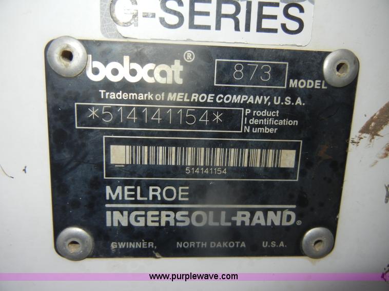 image for item D4802 1999 Bobcat 873 skid steer