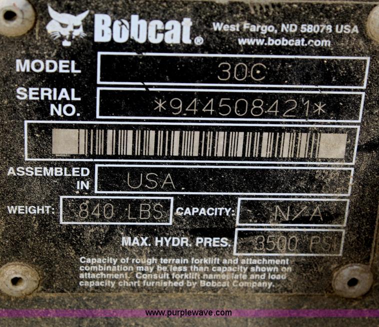 image for item D4912 Bobcat 30C post hole digger