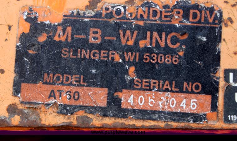 image for item D4915 MBW AT60 padfoot roller attachment