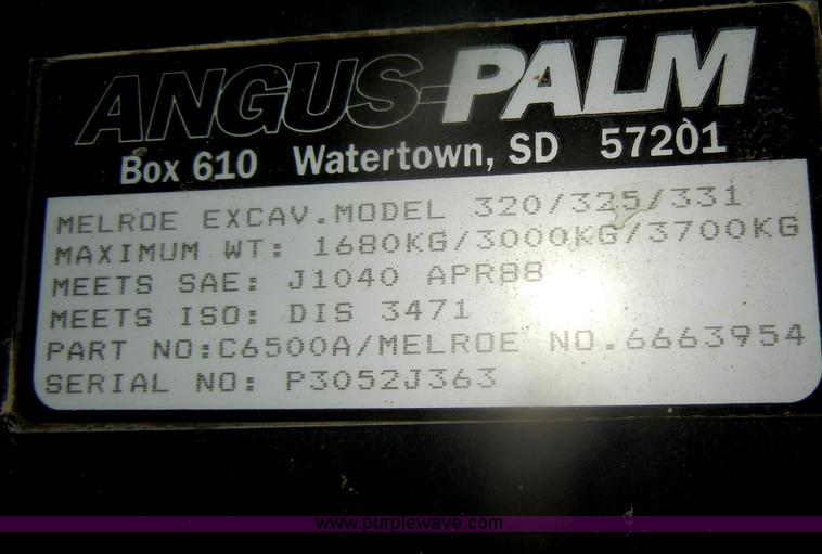 image for item D4923 1994 Bobcat 331 compact excavator