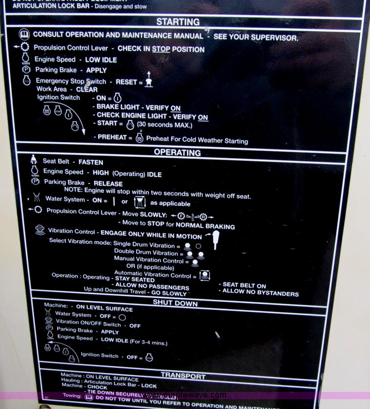 image for item F2521 Ingersoll Rand DD24 Dura-Pac vibratory roller