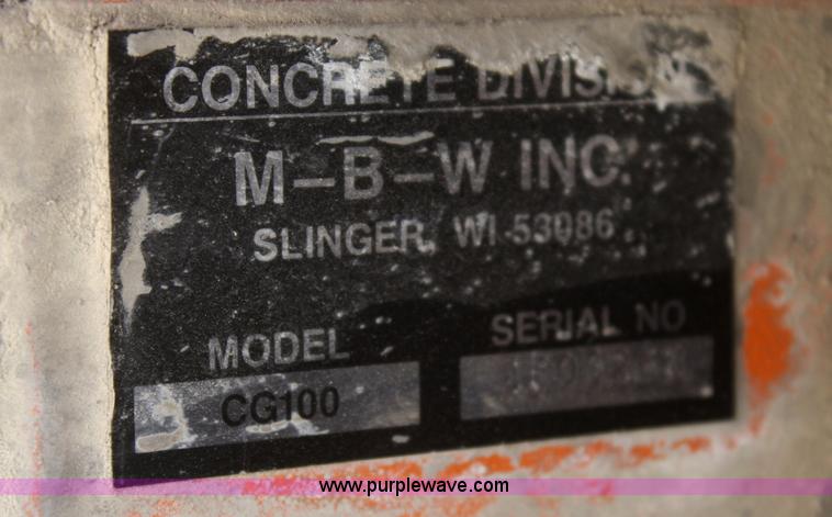 image for item F2711 MBW CG100 curb machine