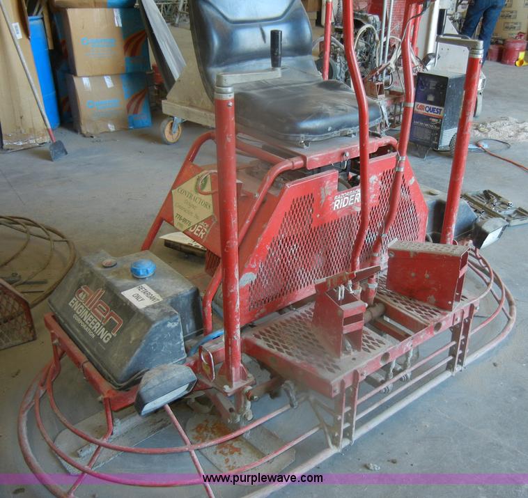 image for item O9504 1993 Razorback 6' dual riding trowel