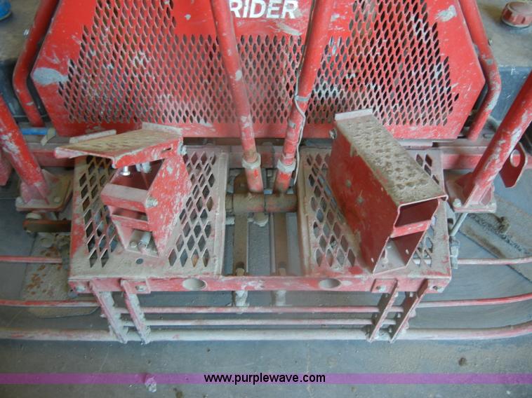 image for item O9504 1993 Razorback 6' dual riding trowel