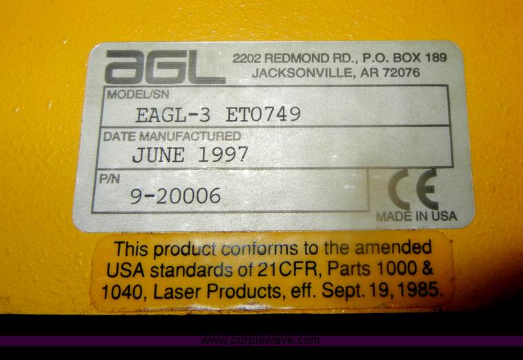 image for item V9990 Eagl-3 dual slope laser transmitter