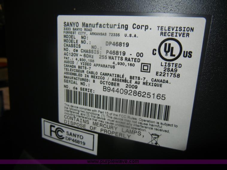 image for item F9229 Sanyo 36" television