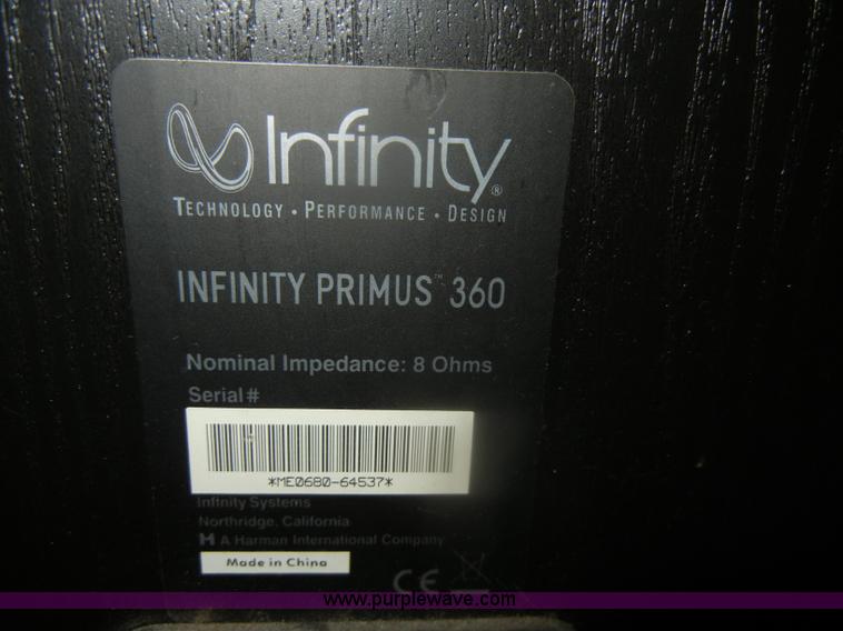 image for item F9230 (2) Infinity Primus 360 speakers