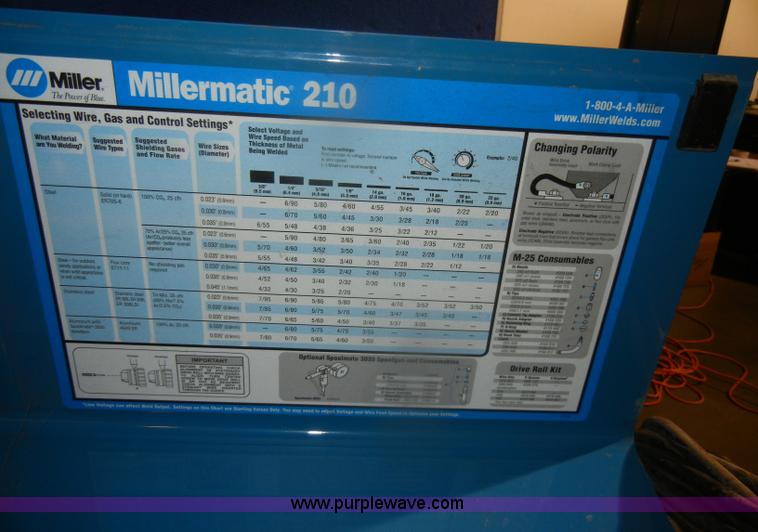 image for item F9245 Miller Millermatic 210 welder