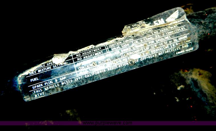 image for item S9201 1999 Honda Recon TRX250 ATV