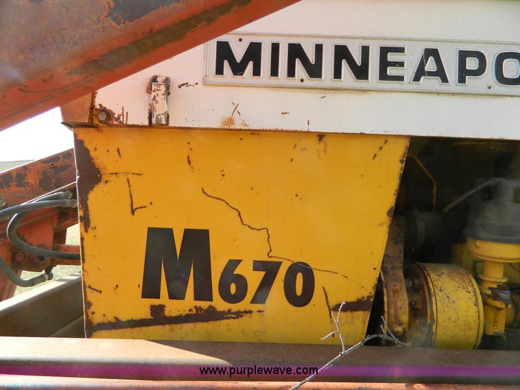 image for item B3968 1967 Minneapolis Moline M670 tractor