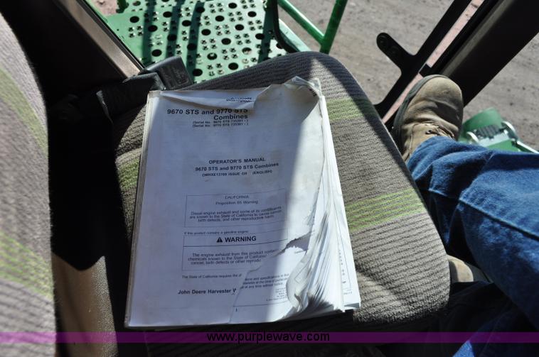 image for item C3199 2010 John Deere 9770 STS 2WD combine