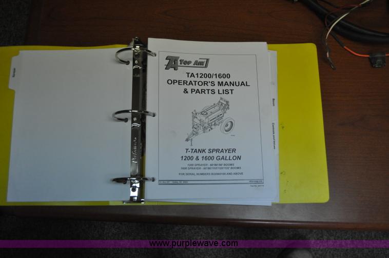 image for item C3206 2009 Top Air TA1200 sprayer
