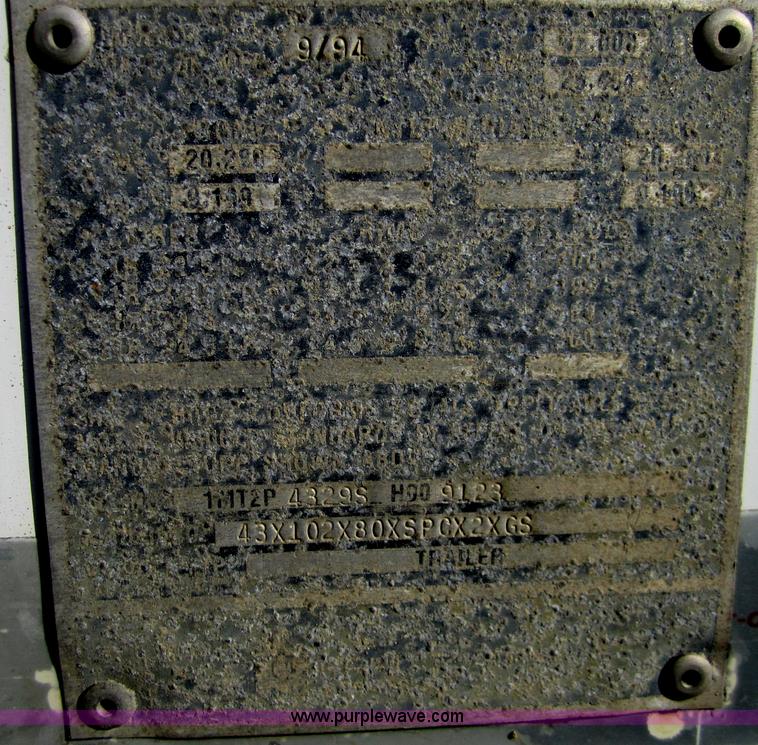 image for item D5730 1995 Merritt 43' hopper bottom trailer