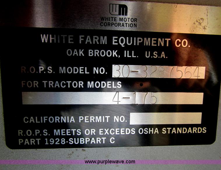 image for item E4504 1980 AGCO White 4-175 Field Boss 4WD tractor