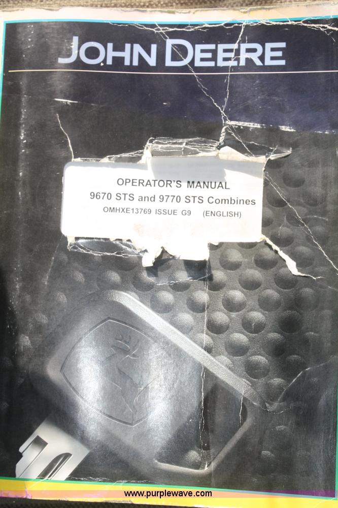 image for item E5002 2010 John Deere 9770 STS RWA combine