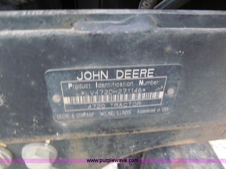image for item E5654 2005 John Deere 4720 MFWD tractor