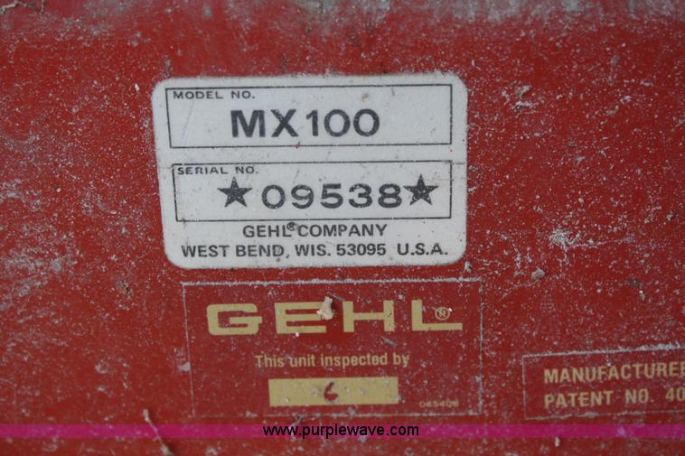 image for item F2718 Gehl 100 mixer/grinder