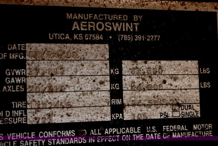 image for item G5538 2000 Aeroswint dump silage trailer