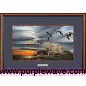 image for item B1572 "Silent Sunset" Wildlife Framed Print by Terry Redlin