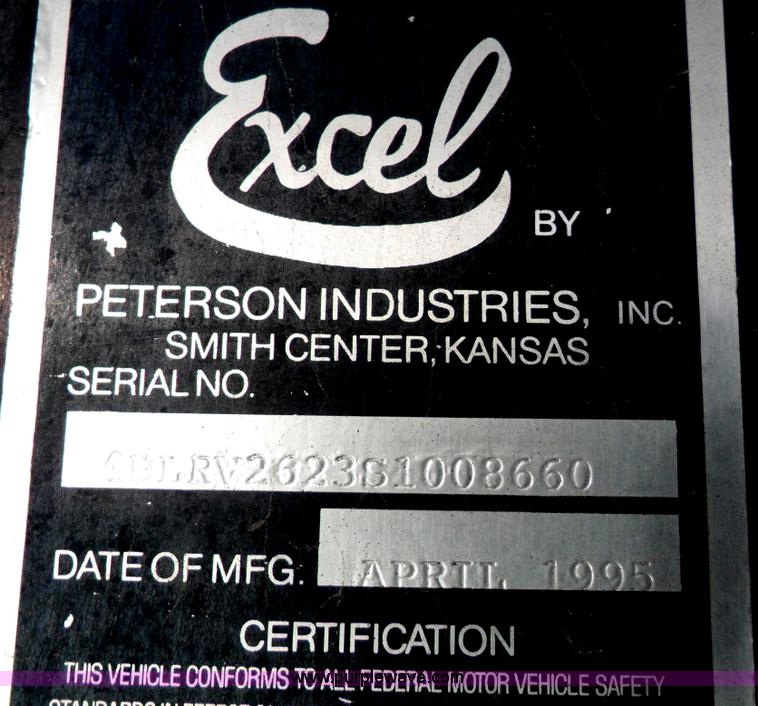 image for item B1627 1995 Excel Legacy fifth wheel camper trailer