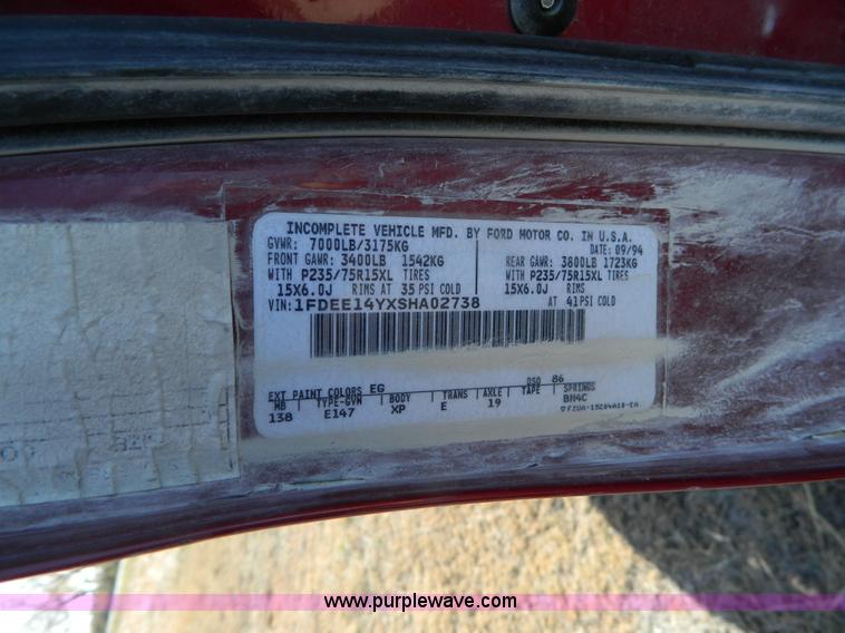 image for item B3980 1995 Ford E150 Tiara conversion van