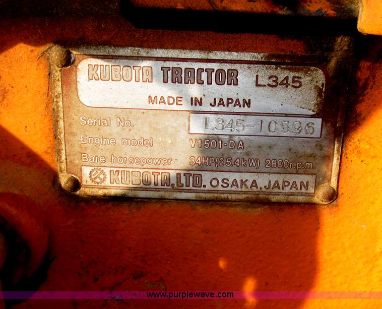 image for item B5261 1979 Kubota L345 tractor