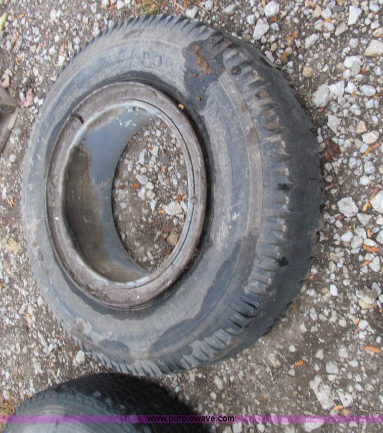 image for item E5698 (6) 10.00-20 tires and Daton wheels