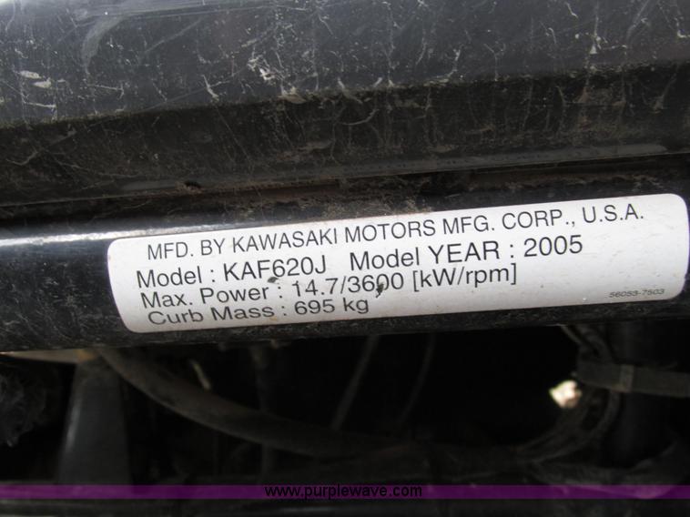 image for item E5723 2005 Kawasaki 3010 Mule utility vehicle