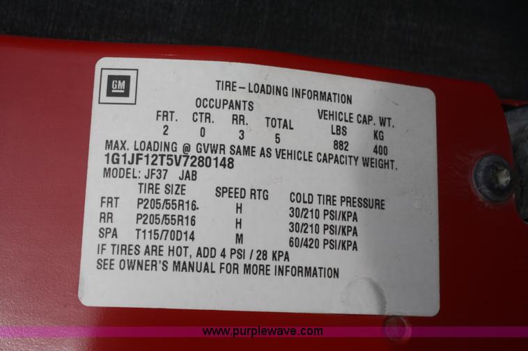 image for item F2517 1997 Chevrolet Cavalier Z24