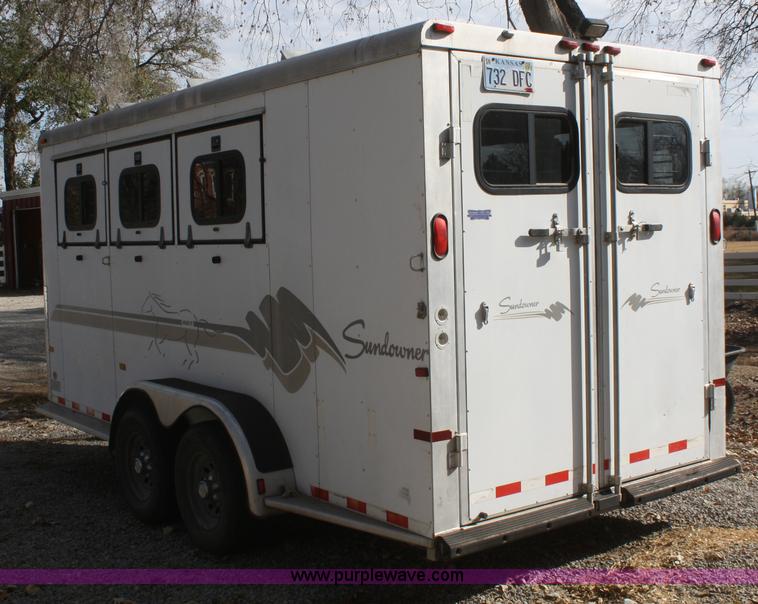 image for item F2519 1999 Sundowner Valuelight 3 horse trailer
