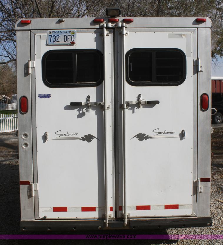 image for item F2519 1999 Sundowner Valuelight 3 horse trailer