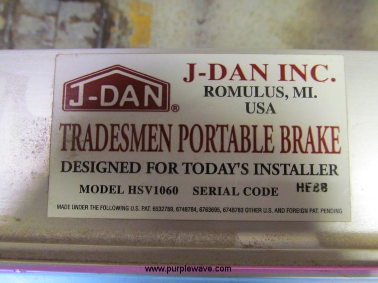 image for item R9034 *J-Dan,Inc Tradesman portable brake