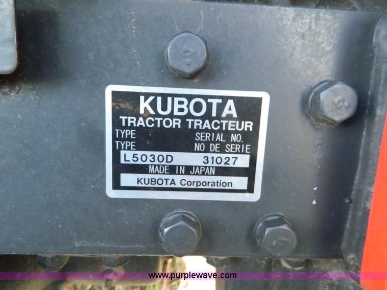 image for item B3981 Kubota L5030 MFWD tractor