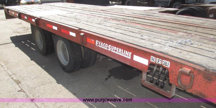 image for item B5258 1999 Evaco Superline 20T 24' tilt trailer