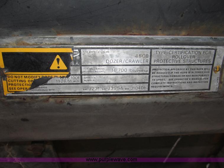 image for item B5260 1981 Case 450B dozer