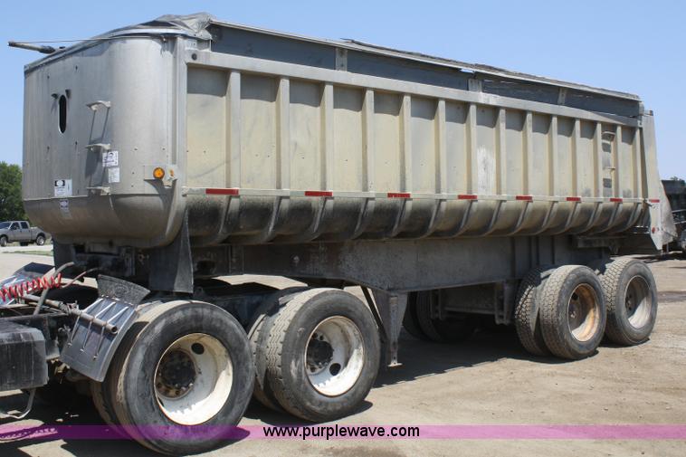 image for item B6953 1985 Fruehauf aluminum end dump trailer