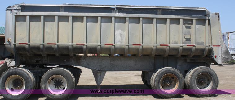 image for item B6953 1985 Fruehauf aluminum end dump trailer