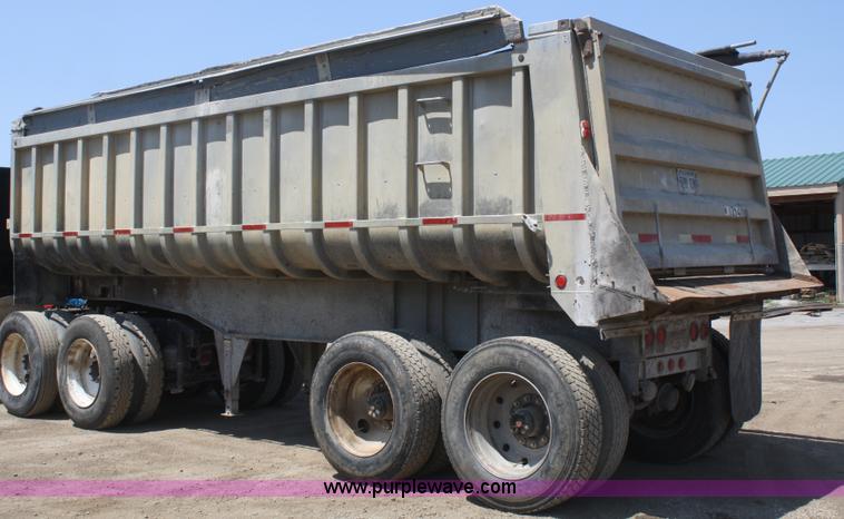 image for item B6953 1985 Fruehauf aluminum end dump trailer