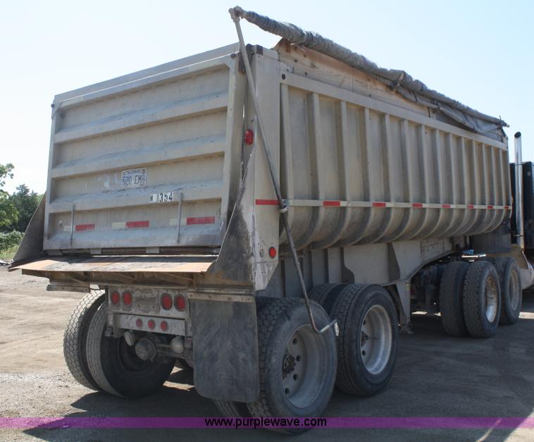 image for item B6953 1985 Fruehauf aluminum end dump trailer