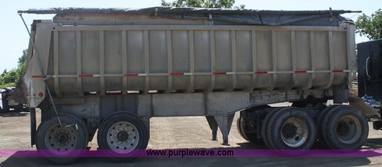 image for item B6953 1985 Fruehauf aluminum end dump trailer