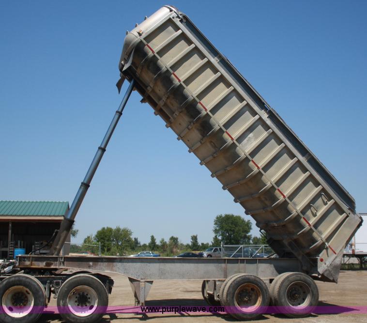 image for item B6953 1985 Fruehauf aluminum end dump trailer