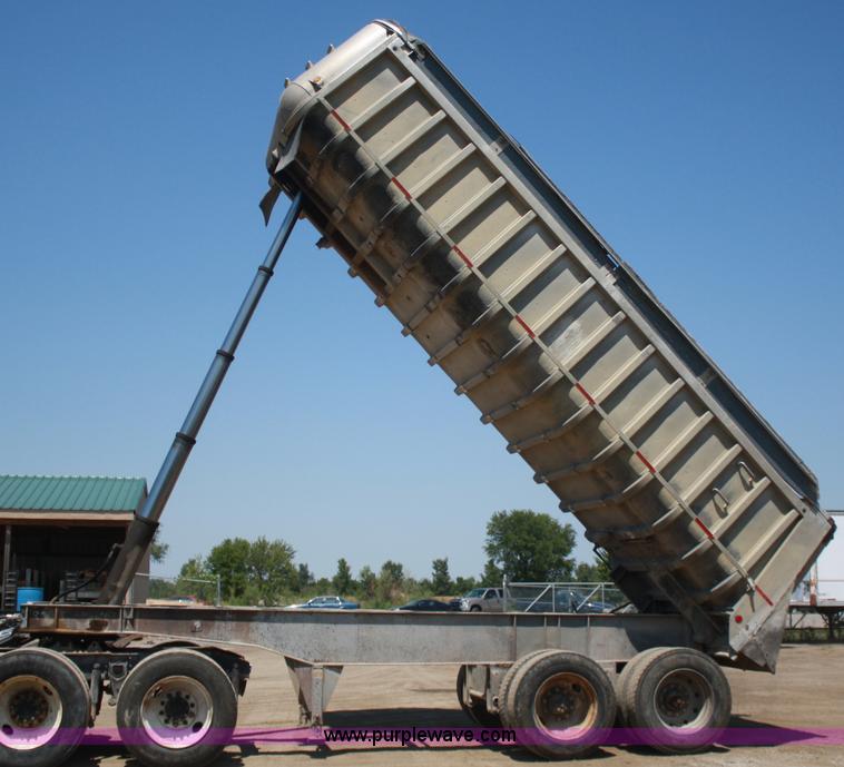 image for item B6953 1985 Fruehauf aluminum end dump trailer