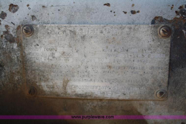 image for item B6953 1985 Fruehauf aluminum end dump trailer