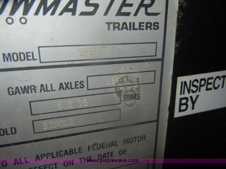 image for item D4741 2001 Towmaster T-12DD trailer