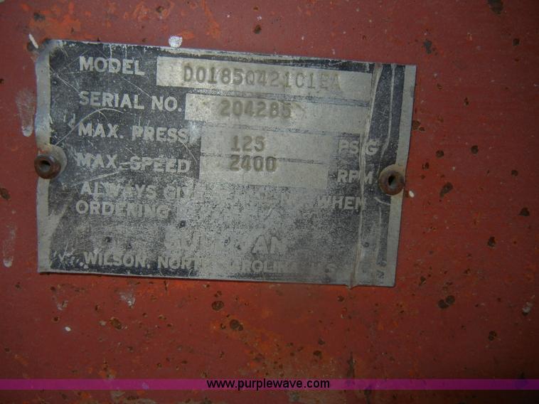 image for item D4752 1986 Sullivan air compressor