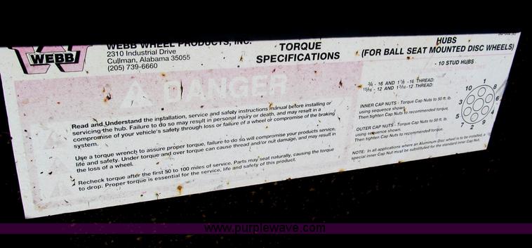 image for item E5686 1994 Katyn 50' triple axle lowboy trailer