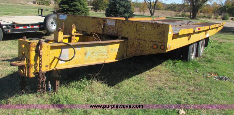 image for item E8145 1987 Tilt deck equipment trailer