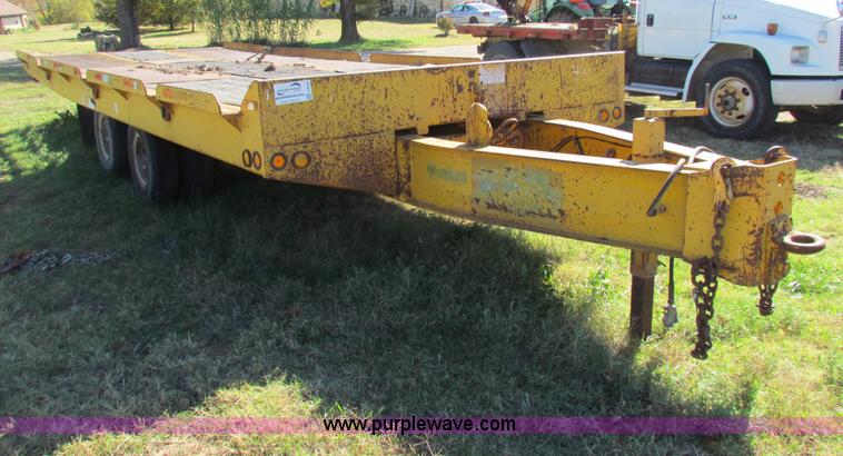 image for item E8145 1987 Tilt deck equipment trailer